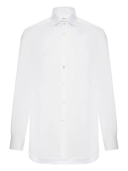  Kiton Buttoned-cotton Shirt - White 