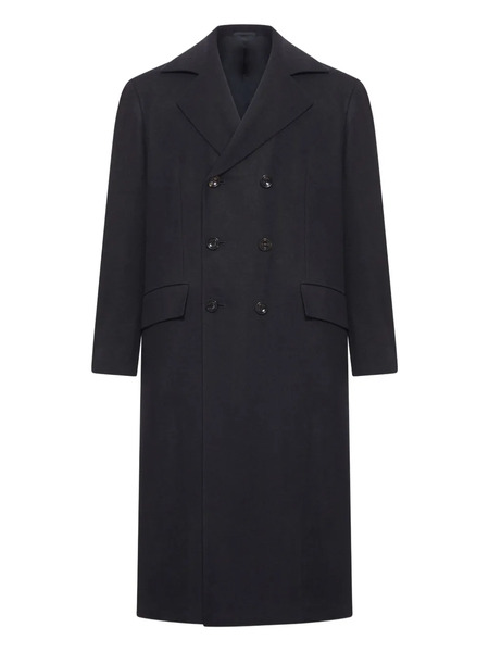  Kiton Buttoned Double-breasted Coat - Black 