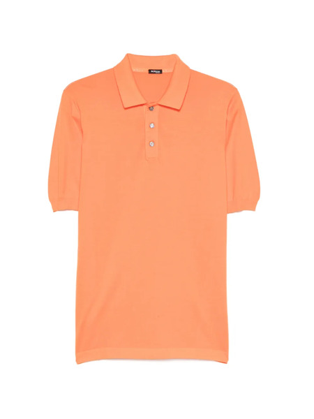  Kiton Buttoned Polo Shirt - Orange 
