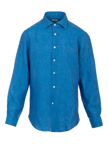 Kiton Buttoned Shirt - Blue 