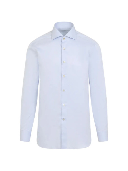  Kiton Buttoned Shirt - Blue 