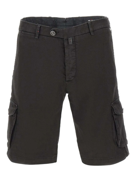  Kiton Cargo-pocket Button Shorts - Black 