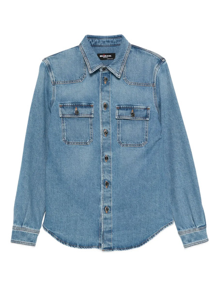 Kiton Chest-pockets Overshirt - Blue 