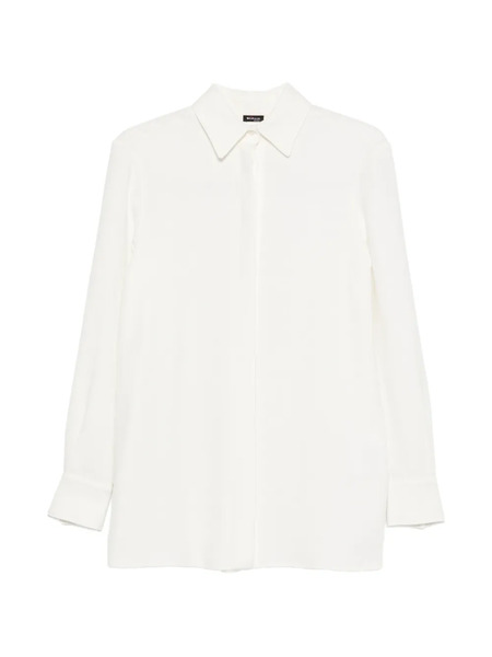  Kiton Collared Shirt - White 