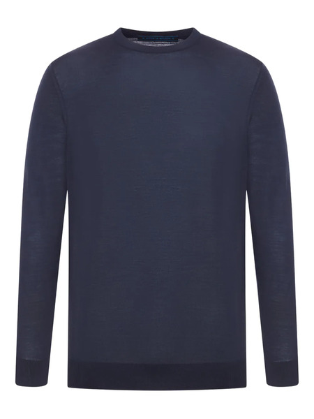  Kiton Crew-neck Wool Sweater - Blue 