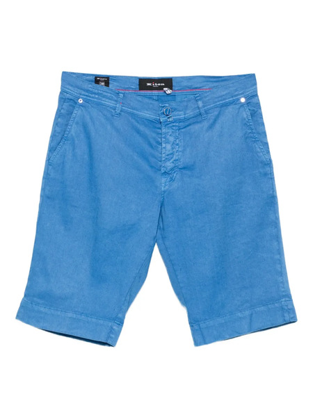  Kiton Cuffed-hem Shorts - Blue 
