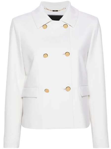  Kiton Double-breasted Jacket - White 