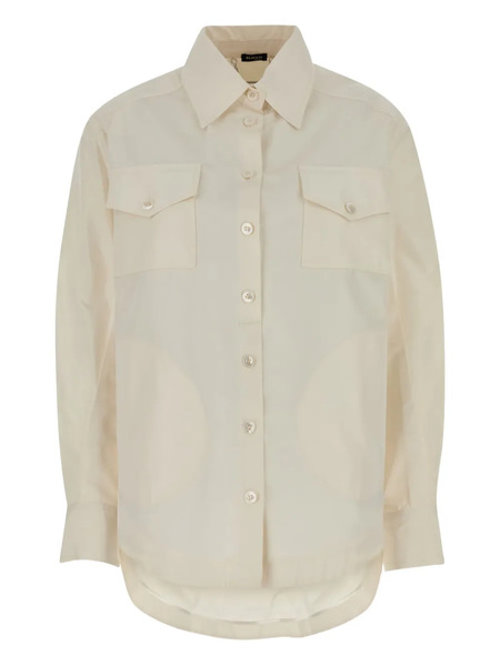  Kiton Double-pocket Shirt - White 