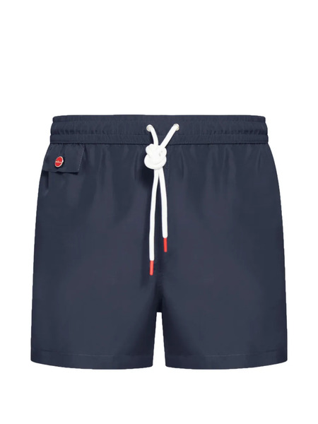  Kiton Drawstring Swim Shorts - Blue 