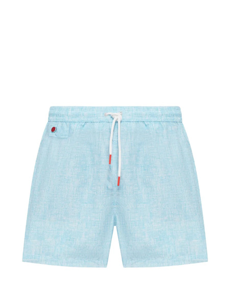  Kiton Drawstring Swim Shorts - Blue 