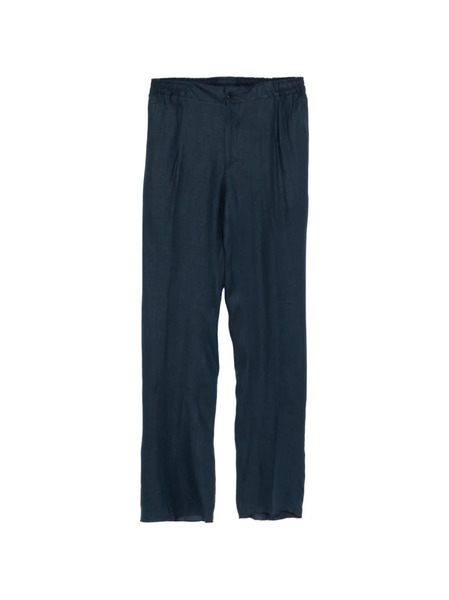  Kiton Elasticated Pleated Trousers - Blue 