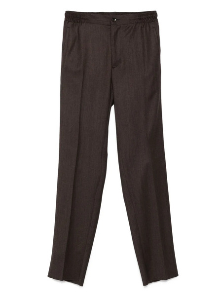  Kiton Elasticated-waist Trousers - Brown 