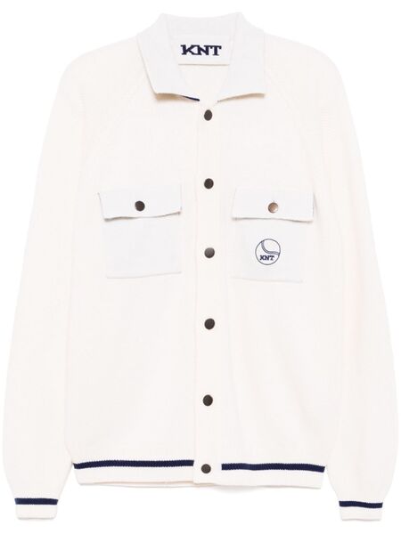  Kiton Embroidered Logo Jacket - Neutrals 