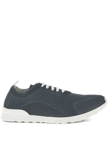  Kiton Fits Logo-embroidered Sneakers - Grey 