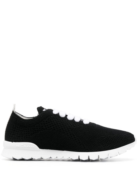  Kiton Fully-perforated Low-top Sneakers - Black 