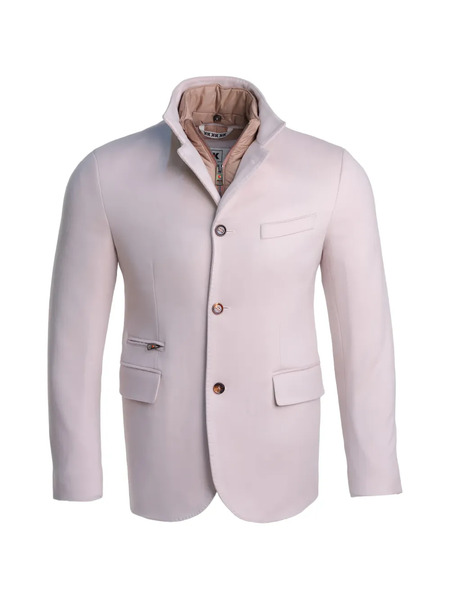  Kiton Goose Down Cashmere Overcoat - Neutrals 