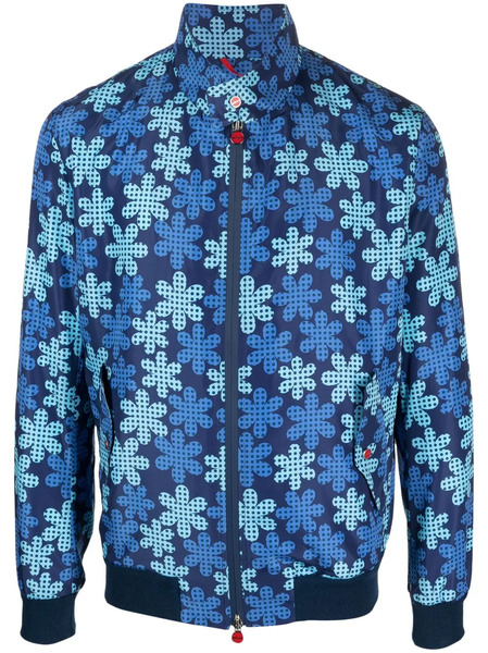  Kiton Graphic-print Bomber Jacket - Blue 