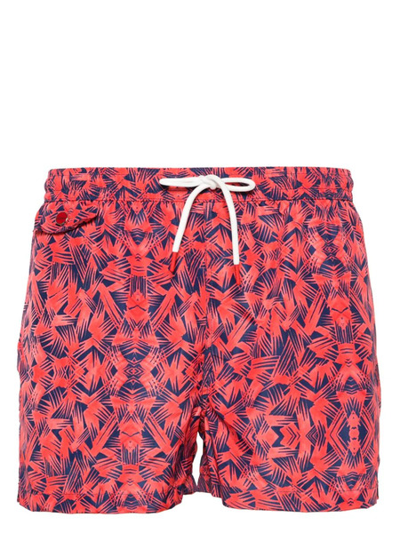  Kiton Graphic-print Swim Shorts - Pink 