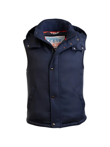  Kiton Hooded Gilet - Blue 