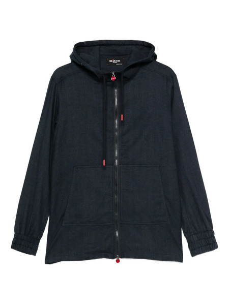  Kiton Hooded Zip-up Jacket - Blue 