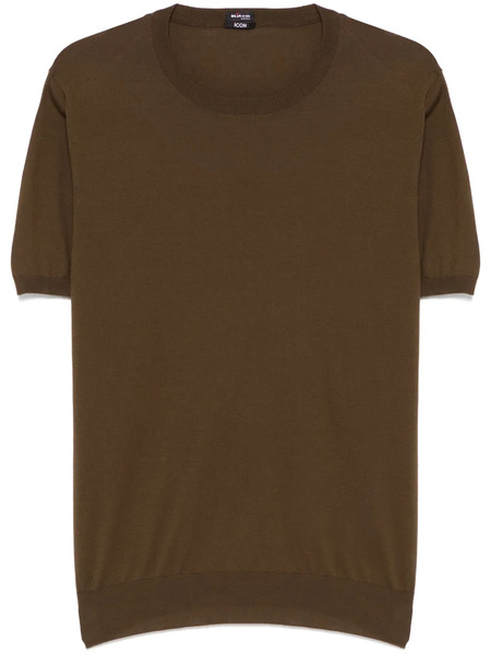  Kiton Knitted T-shirt - Brown 