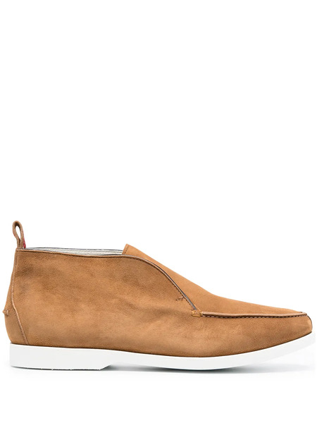  Kiton Leather Desert Boots - Brown 