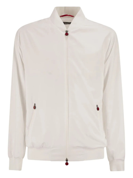  Kiton Lightweight Zip Sweatshirt - White 