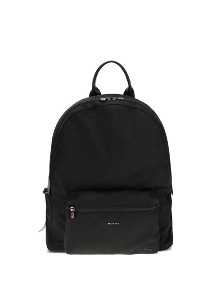  Kiton Logo-lettering Backpack - Black 