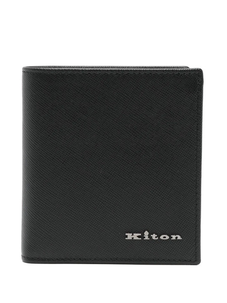  Kiton Logo-lettering Wallet - Black 