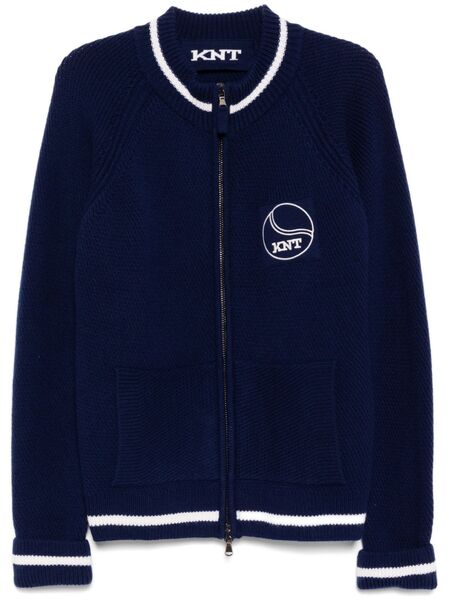  Kiton Logo Patched Jacket - Blue 