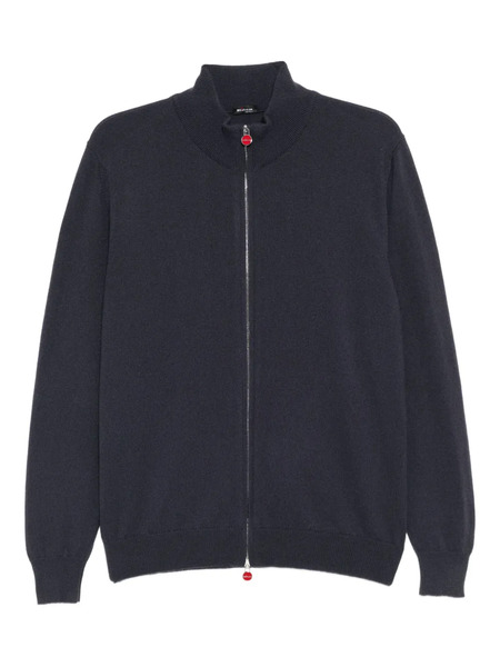  Kiton Logo-printed Jumper - Blue 