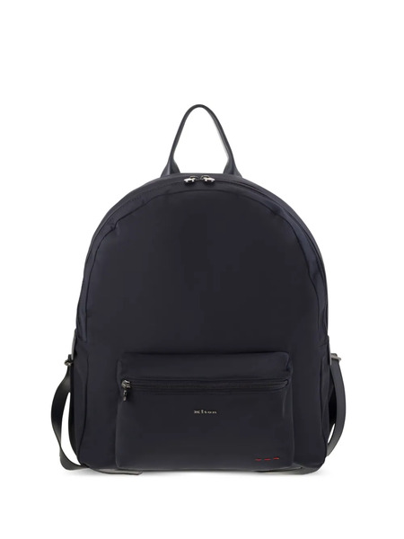  Kiton Logo Zipped Backpack - Blue 