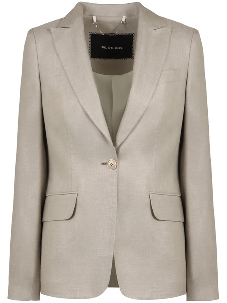  Kiton Mélange-effect Blazer - Neutrals 