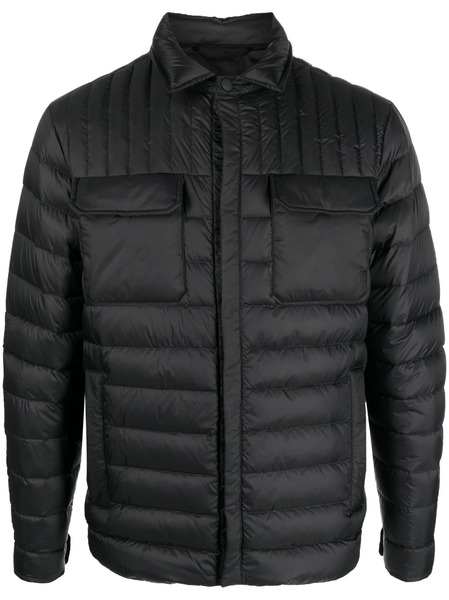  Kiton Padded Quilted Shirt Jacket - Black 