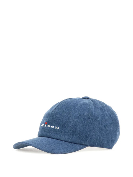  Kiton Paneled-desing Baseball Cap - Blue 