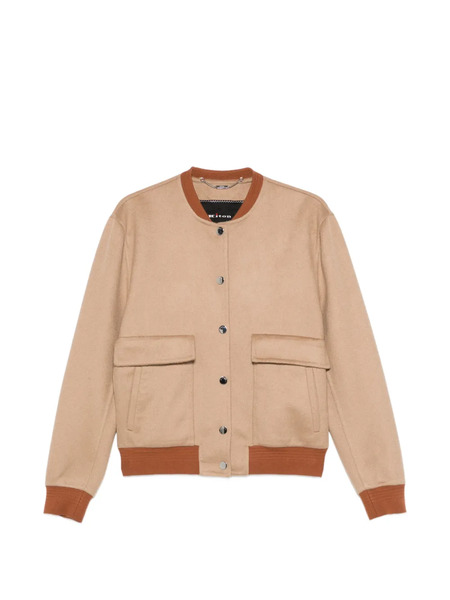  Kiton Patch Pocket Bomber Jacket - Neutrals 