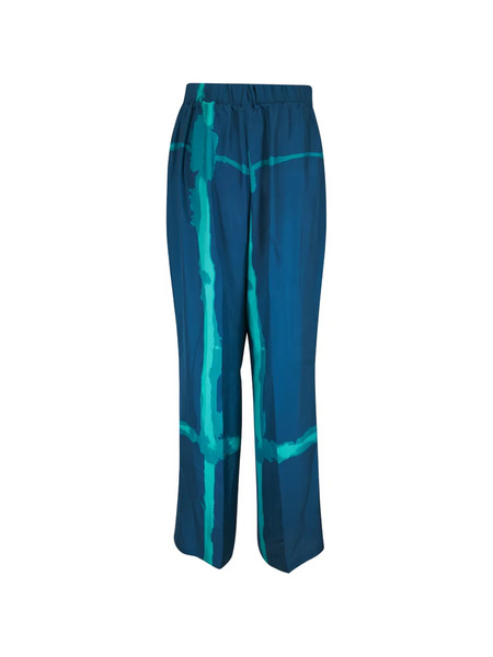  Kiton Patterned Trousers - Blue 