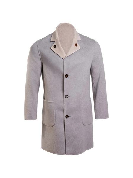  Kiton Reversible Cashmere Coat - Grey 
