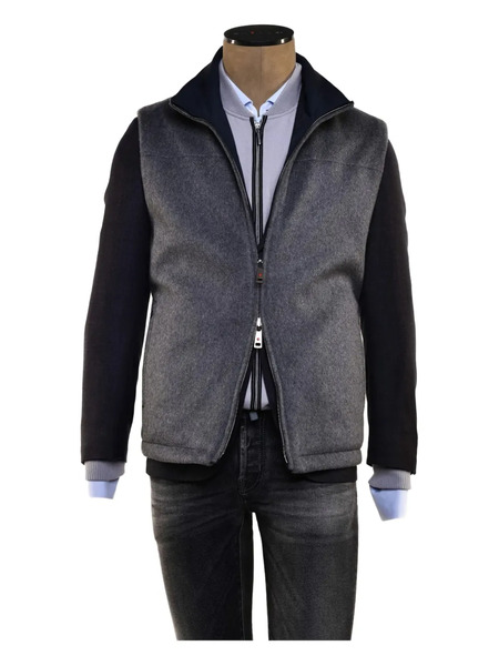  Kiton Reversible Cashmere Gilet - Grey 