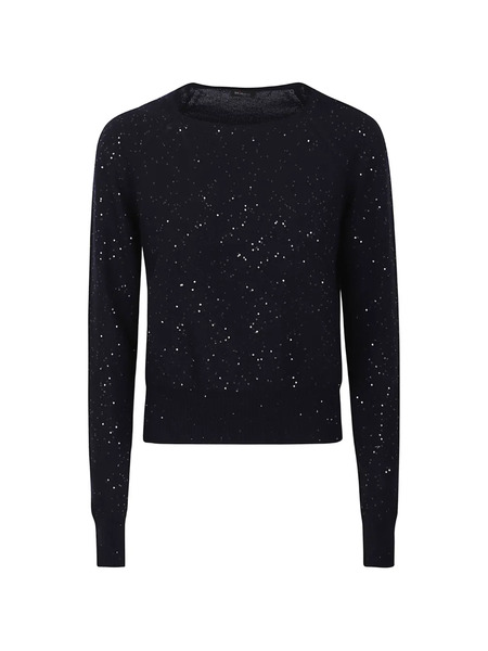  Kiton Round-neck Top - Blue 