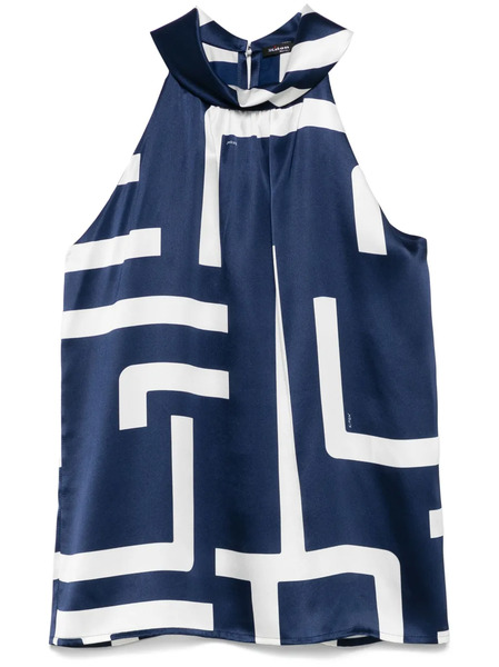  Kiton Silk Top - Blue 