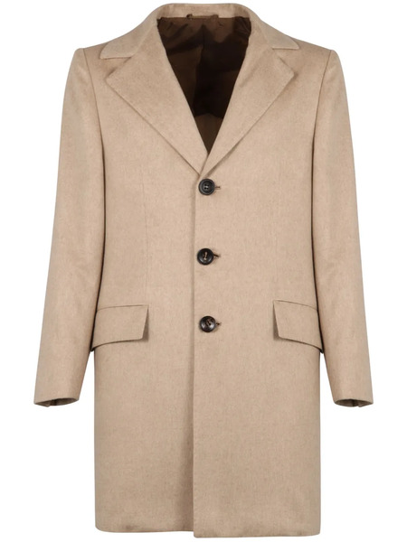  Kiton Single-breasted Coat - Neutrals 