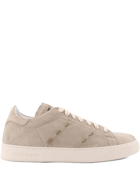  Kiton Suede Sneakers - Neutrals 