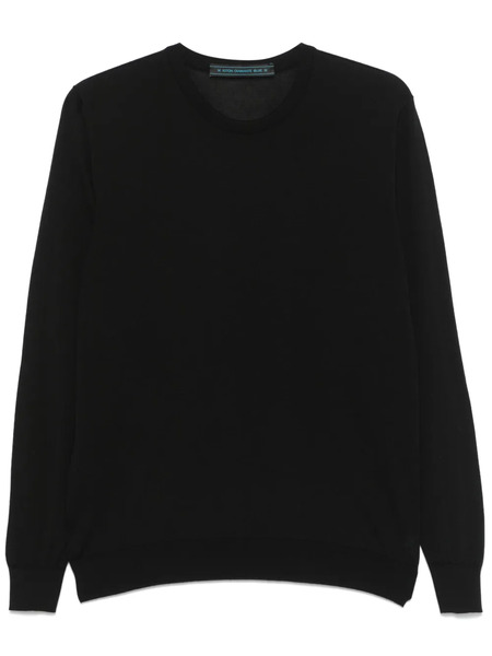  Kiton Wool Sweater - Black 