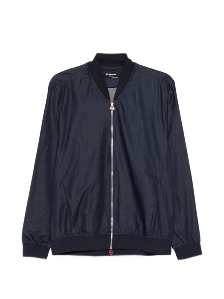  Kiton Zip Bomber Jacket - Blue 