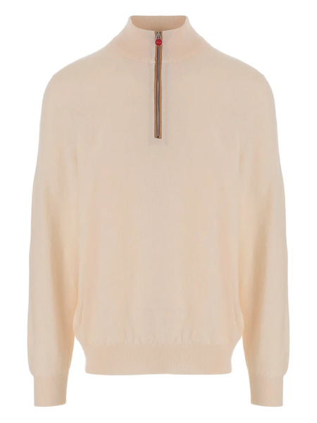  Kiton Zip Roll-neck Sweater - Neutrals 