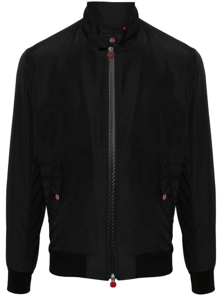  Kiton Zip-up Bomber Jacket - Black 