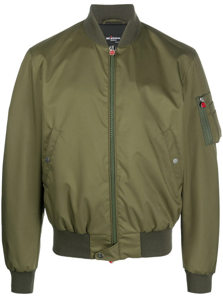  Kiton Zip-up Bomber Jacket - Green 