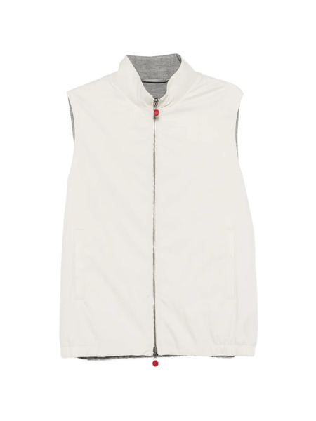  Kiton Zip-up Vest - Neutrals 
