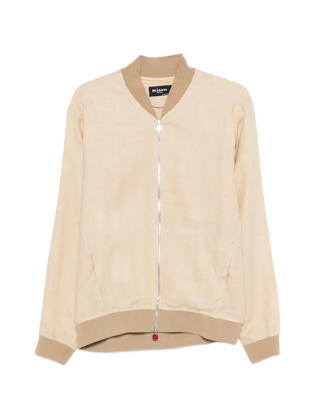  Kiton Zipped Bomber Jacket - Neutrals 